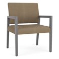thumbnail image 1 of Pemberly Row Waiting Reception Wide Guest Chair Wood Frame in Brown, 1 of 5