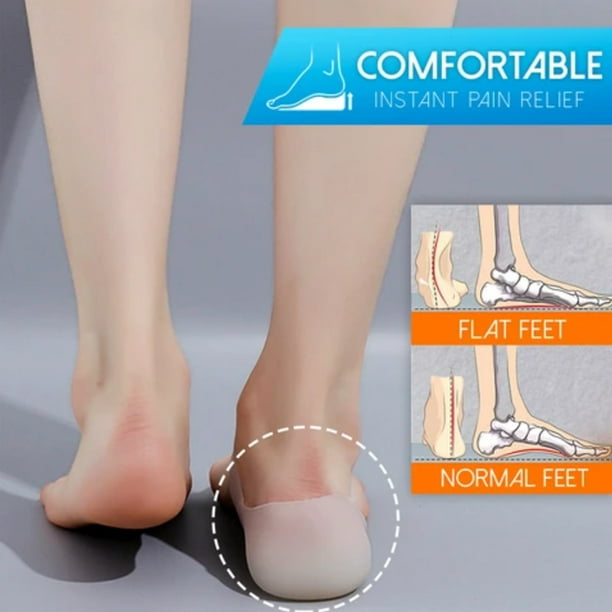 1 Pair Concealed Footbed Enhancers Invisible Height Increase Silicone  Insoles Pads