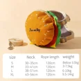 thumbnail image 1 of Pet Backpack Traction Rope Cat Vest Dog Chest Strap Going Out for A Walk Dog Rope Cartoon Hamburger Backpack Dog Traction Rope (Hamburger,L), 1 of 7