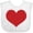 AA-White, variant on Inktastic Red Heart Valentine Boys or Girls Baby Bib