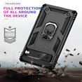 thumbnail image 7 of SaniMore Tri-layer Case for Google Pixel 7 6.3" 2022, 360° Rotating Holder/Kickstand Rugged PC Back + TPU Bumper Magnetic Car Mount Anti-fingerprint Anti-fall Heavy Duty Protective Case, Black, 7 of 7