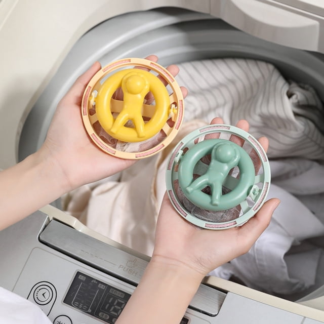 Tanuke Reusable Washing Machine Lint Catcher with 20 Mesh Bags, Floating Hair Filter for Pet Hair And Debris Removal, Household Laundry Cleaning Accessory, Pp And Polyester Material