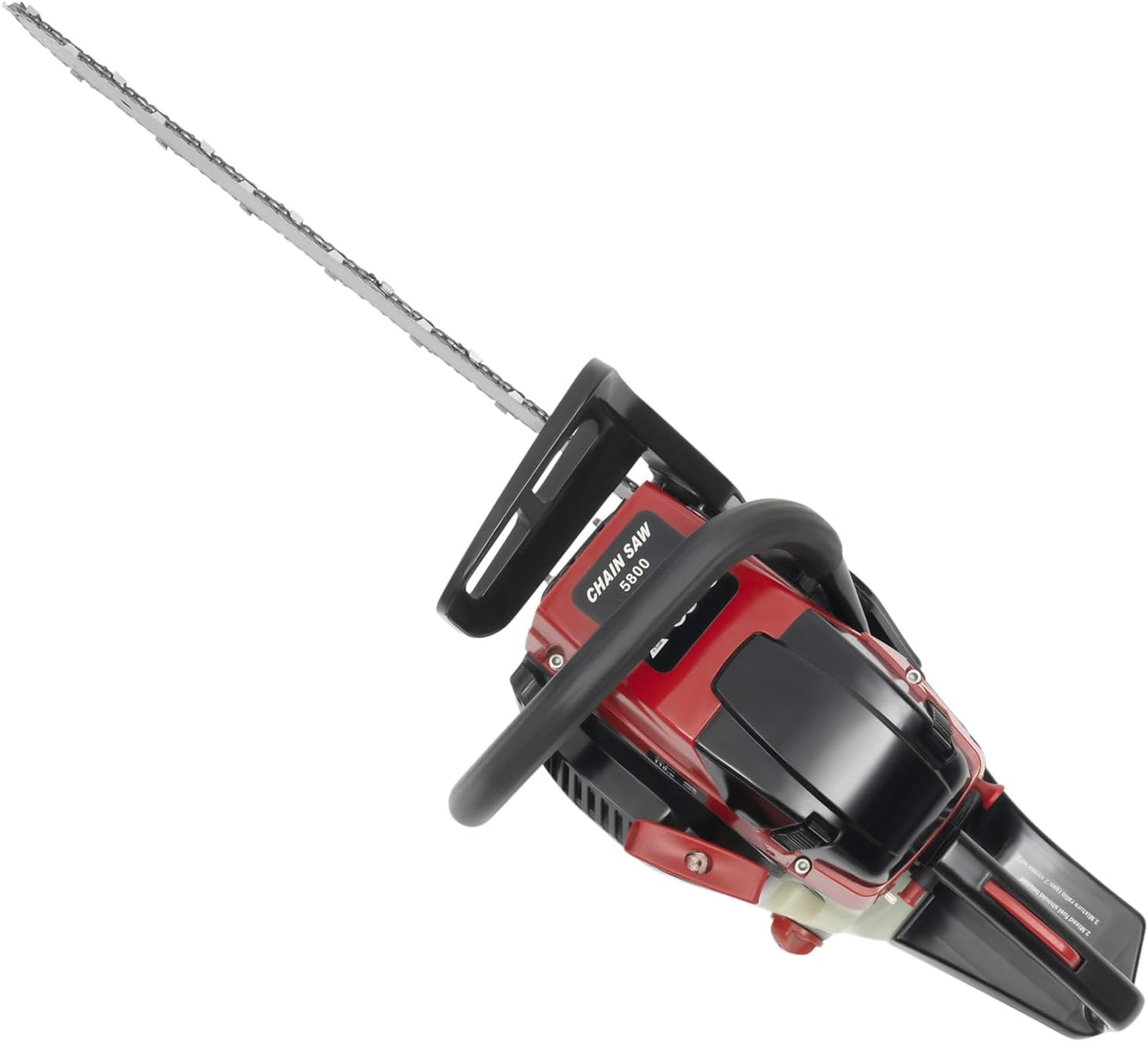 20Inch Gas Chainsaw, 2-Stroke 58CC 2.4KW Engine Handheld Gas Power Chain Saw with Air-cooled, Pull Start Petrol Saws Set for Wood Cutting, Garden Pruning, Forest Logging, Black & Red