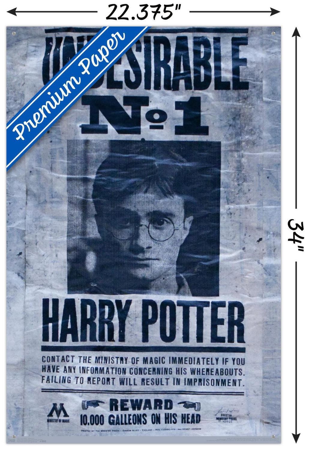 The Wizarding World: Harry Potter - Undesirable Wall Poster, 22.375" x 34"