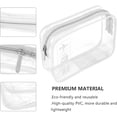 thumbnail image 3 of Genomskinlignecessär-GodkändväskaiQuart-storlekförhandväskapåflygplatsen,transparentnecessär(vit), 3 of 5