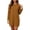Brown, variant on Tqcoqu Women's Casual Sweatshirt Dress,Round Neck Long Sleeve Tunic Dresses,Pullover Blouse Tops with Pockets