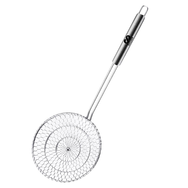 Colador de araña, colador de cocina, cucharón, colador con mango ergonómico, cucharón, colador de Pasta, cuchara para frutas, hornear verduras 39x13cm