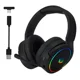thumbnail image 1 of Audífono gamer inalámbrico Huo Ji X7 negro con luz rgb LED, 1 of 8