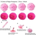 thumbnail image 2 of Yeacher Paper Fan Flowers，20pcs/Set Paper Fans Set Hanging Pinwheels Fan DIY Paper Craft for Wedding, 2 of 7