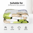 thumbnail image 6 of XMXT Throw Blanket, Light Butterfly Print Flannel Blanket for Bed Sofa, 50 x 70 inches, 6 of 9