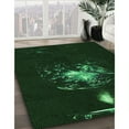 thumbnail image 3 of Ahgly Company Machine Washable Indoor Rectangle Transitional Deep Emerald Green Area Rugs, 2' x 3', 3 of 7
