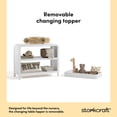 thumbnail image 6 of Storkcraft Santos Changing Table with Removable Infant Changing Table Topper, White, 6 of 14