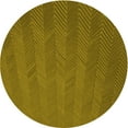 thumbnail image 1 of Ahgly Company Indoor Round Patterned Dark Bronze Brown Area Rugs, 6' Round, 1 of 6