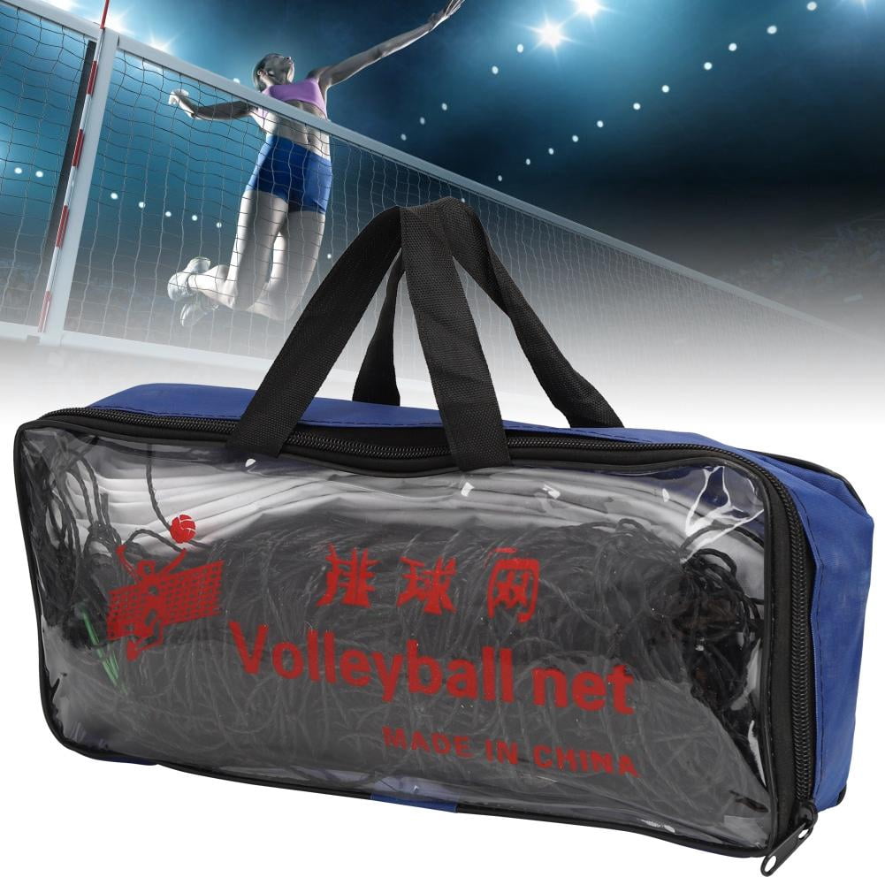 Suodoka Standard Beach Volleyball Net Professional Covered Edge Steel Wire Rope Training Net 14.17 inches / 36 cm