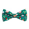 thumbnail image 1 of Festive Men's Bow Tie with Snowflake Santa and Christmas Tree Patterns - Holiday Accessory for Celebrations, 1 of 2
