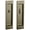 Satin Brass and Black, variant on Baldwin PD005.PRIV Santa Monica Privacy Pocket Door Set with Door Pull from the, Oil Rubbed Bronze