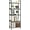 5 Tier(wide) Dark Grey, variant on Narrow Bookshelf, 5 Tier Bookshelves, Home Office Bookcase Shelf Storage Organizer, Free Standing Storage Shelving Unit for Bedroom, Living Room and Home Office, Dark Walnut