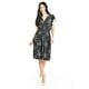 thumbnail image 1 of Vestido flores cintura smock Roman Fashion /Juvenil, 8867-12 (Negro flor) negro M, 1 of 5