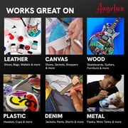 Angelus Acrylic Leather Paint, Sellers Kit, Flexible Paint For Shoes, Sneakers, Leather, Canvas, Furniture, and More - 12 Colors (1 oz Each)