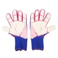 thumbnail image 4 of 1 par de guantes de portero de fútbol, de látex, agarre fuerte, transpirables, cómodos, para entrenamiento, morados, talla 8, 4 of 14