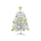 thumbnail image 2 of xihome Juego de rbol de Navidad de escritorio de 24 pulgadas con estrella dorada en la punta, bolas colgantes, placas con letras y lazos para decoracin navideña de la mesa., 2 of 6