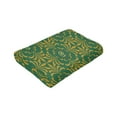 thumbnail image 4 of Green Yellow Leaves Throw Blanket, Super Soft Anti-Pilling Flannel Bed Blankets, 40"x30", 4 of 8