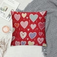 thumbnail image 2 of HENGT  Valentines Day Pillow Cover Polka Dots Heart I Love You Decoration Holiday Home Decorative Cushion Case for Sofa Couch Decor, 2 of 5