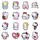 thumbnail image 2 of Venta directa de fábrica, dijes para zapatos Crocss de dibujos animados de arcoíris, venta al por mayor, zapato de PVC a granel, estilo Hello Kittyed para sandalia, 2 of 4