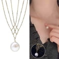 thumbnail image 2 of Collier Pendentif Perle Plaqué Électro Mode Collier Clavicule Collier Ras du Cou Collier Long pour Femmes Collier Pendentif Mignon Collier Déclaration pour Femmes Collier pour Étoile Colliers pour Femmes Grand, 2 of 4