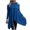 Blue, variant on Herrnalise New Activewear Women's Casual Off Shoulder Blouse Irregular Hem Poncho Pullovers Tunic Top Shirts