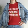 thumbnail image 7 of World's Most Awesome Electrician Shirt - Funny Line Worker Gift - ID: 471, 7 of 7