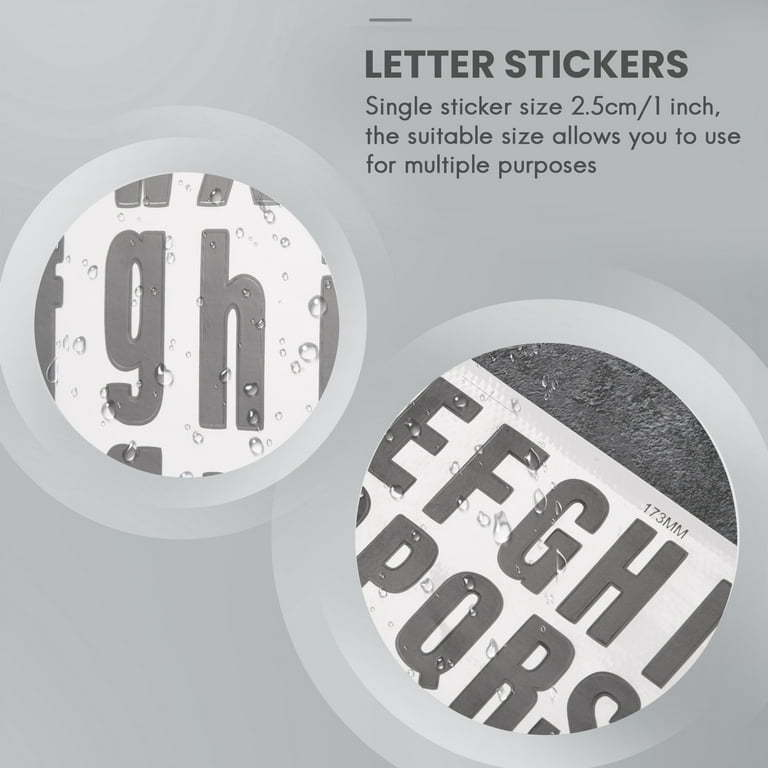 10 Sheets Letter Sticker- 1 Inch Self Adhesive Vinyl Letter Stickers for  Mailbox Cars- Alphabet Number Stickers for Signs Address Number  Scrapbooking