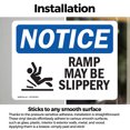 thumbnail image 3 of (2 Pack) Ramp May Be Slippery Sign, 3 of 7
