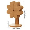 thumbnail image 3 of Hearth & Gear Wooden Windmill Decorative Ornament With Foldable Design Natural Color Desktop Art Piece For Home Modern Minimalist Style Pottery Set Place Mats Indoor Dining Washable Outdoor Dining, 3 of 5