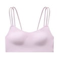 thumbnail image 6 of vigerkar Sports Bras for Women High Support Full Coverage Wireless Padded Yoga Bras No Underwire Seamless Workout Crop Tops Pink, XXL, 6 of 7