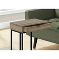 thumbnail image 2 of Miekor Furniture Accent Table, C-shaped, End, Side, Snack, Storage Drawer, Living Room, Bedroom, Brown Laminate, Black Metal, Contemporary, Modern 61982, 2 of 6