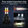 thumbnail image 3 of For Chevy Colorado 2009 2010 2011 2012 High Low+Fog Light 8000LM Cool White Bulbs Led Headlights 6-Pack Combo Kits 6000k 9005+9006+H11 Non-polarity 50000 Hours Lifespan, 3 of 15