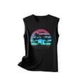 thumbnail image 4 of Titcea Womens Tank Tops Palm Tree Printed Round Neck Sleeveless Summer Tops Hawaiian Beach Travel Casual Graphic Tees, 4 of 5