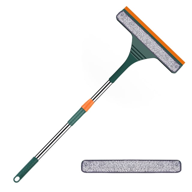 MOQIN Cleaning Kit and Window Washing Kit - 2 In 1 Window Cleaning Kit Window Squeegee Cleaner Extendable Window Cleaner Tool Telescopic Window Cleaning Equipment