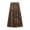 Khaki, variant on Joernso Women Midi Skirt Elastic High Waist Mid-calf Length Skirt Solid Color Glossy Velvet Large Hem Skirt Daily Wear