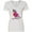 AA-White, variant on Inktastic Valentine's Day Graffiti T-Rex with Heart Shaped Candy Box Women's V-Neck T-Shirt