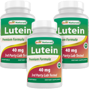 3 Pack Best Naturals Lutein 40mg 60 Softgels