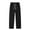 Black, variant on Diufon Men's Fleece Lined Winter Pants Casual Drawstring Waist Side Zip Outdoor Warm Trousers with Pockets