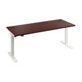 thumbnail image 2 of Scranton & Co Engineered Wood 72W Adjustable Standing Desk in Hansen Cherry, 2 of 7