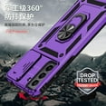 thumbnail image 3 of for Galaxy S21 FE 5G Case,with Camera Lens Cover HD Screen Protector,[Military Grade] Ring Car Mount Kickstand Hybrid Hard PC Soft TPU Shockproof Protective Case for Samsung Galaxy S21 FE-Purple, 3 of 11