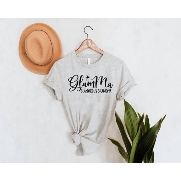 BANJOJO Glamma Shirt,Cute Grandma Tshirt,Mothers Day Shirt,Gift for Grandma,Nana Shirt,Glamorous Glamma Shirt,Nana Gift,New Grandma Shirt,Gigi Tee