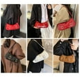 thumbnail image 2 of Stylish Small Crossbody Bag PU Leather Shoulder Bag Underarm Purse For Daily Use, 2 of 8