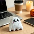 thumbnail image 4 of Bulk Halloween Ghost Plush Toys, 6 Assorted Mini Stuffed Ghost Figures, Non-Candy Trick or Treat Goodie Bag Fillers, Party Favor Gifts for Kids, 4 of 8