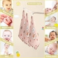 thumbnail image 3 of SKYSONIC 3 PCS Cartoon Cute Fox Baby Muslin Washcloths, Pink Pattern Face Towel Burp Cloths Ultra Soft Absorbent Cotton Bath Wipes Towels for Newborn Boys Girls, 3 of 7