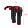 thumbnail image 3 of Soidarity 1 par de cubiertas de goma para manillar de bicicleta de ciclismo de montaña, barra de agarre ergonómica con diseño de bocina Ciclismo rojo Soidarity OD0553-02, 3 of 5